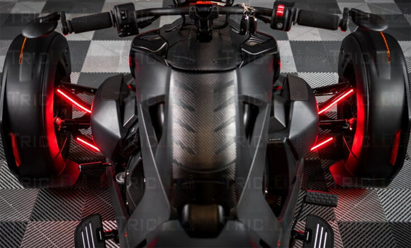 Tricled-Dual Color Rear Facing A-Arm Running Light Strips With Blinker Ryker