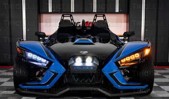 Tricled Slinggatti Plug N Play Headlight Conversion Kit For The Polaris Slingshot (Pair) (2015-19)