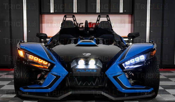 Tricled Slinggatti Plug N Play Headlight Conversion Kit For The Polaris Slingshot (Pair) (2015-19)