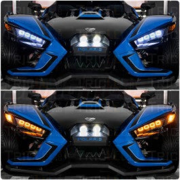 Tricled Slinggatti Plug N Play Headlight Conversion Kit For The Polaris Slingshot (Pair) (2015-19)