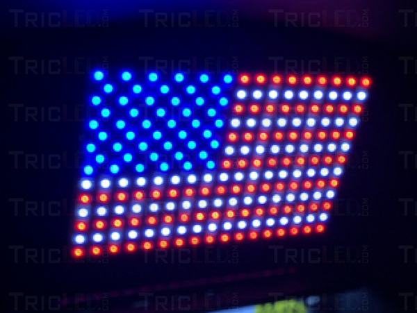 Usa Led American Flag Small (3X5) / None Of The Above No Thanks